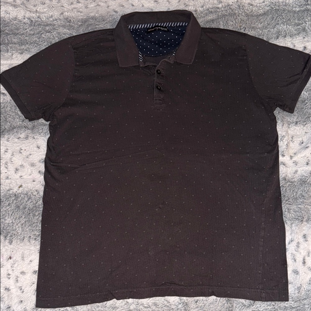 Men’s or Women’s Whispering Smith Elegant Dark Polo Shirt. Men’s size large.